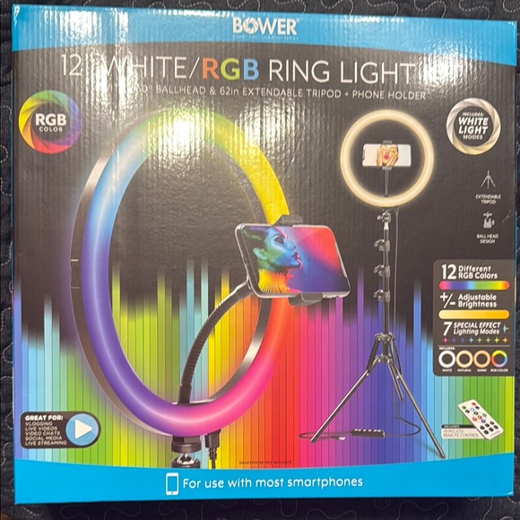 Other - Bower RGB Ring Light with Tripod